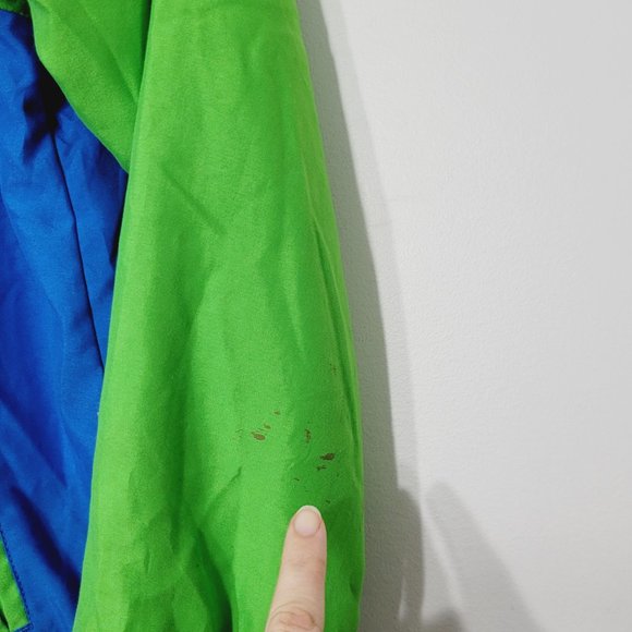 Disney Store Boys Mickey Mouse Varsity Jacket Bright Blue Green Snap Size 9/10 - Picture 2 of 12